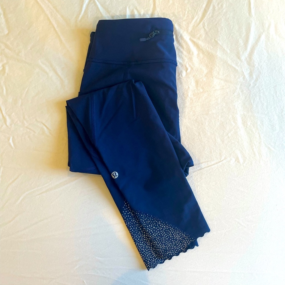 Navy Lululemon Tight Stuff Leggings